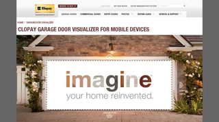 Door Imagination System for Mobile Devices| Clopay Door