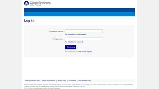 Log in - Close Brothers Motor Finance