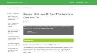 Keeping 1 Click Login On Even If You Lock Up or Close Your Tab ...