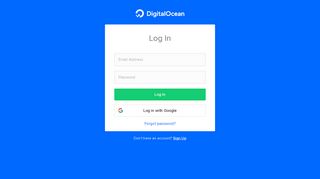 Login - DigitalOcean