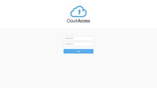 Cloud Access — Login