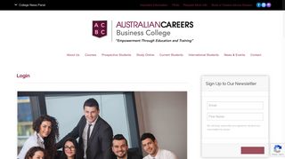 Student Login - Australian Careers Business College