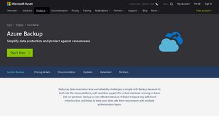 Cloud Backup—Online Cloud Backup as a Service | Microsoft Azure
