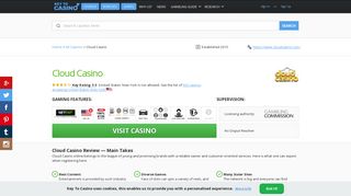 Cloud Casino Online: Mobile Info, Bonuses, Login Link- Keytocasino