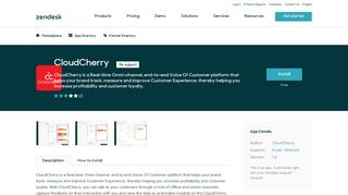 CloudCherry App Integration with Zendesk Support