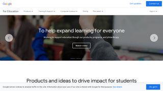 Google for Education: Solutions built for teachers and students