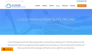 Pricing for Cloud Management Suite