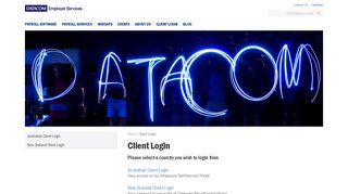 Client Login - Datacom Payroll