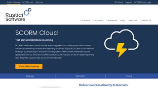 SCORM Cloud: Test, Play and Distribute eLearning - Rustici Software