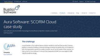 Aura Software: SCORM Cloud case study - Rustici Software