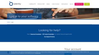 Login To Your Account | Business Cloud Software | Selenity