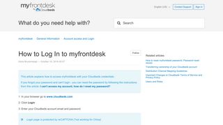 How to Log In to myfrontdesk - Cloudbeds