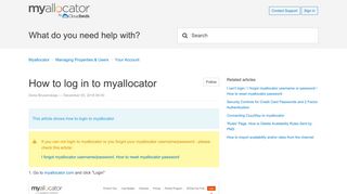 How to log in to myallocator – Myallocator