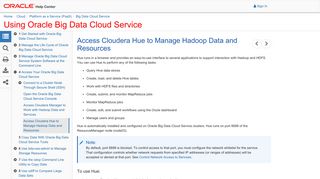 Accessing Cloudera Hue to Manage Hadoop Data and Resources