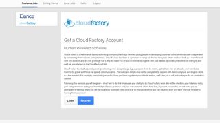Get a Cloud Factory Account - Niko Job