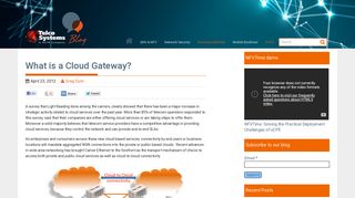 What is a Cloud Gateway? - Telco Systems Blog