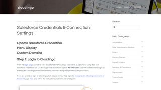 Change Salesforce Admin ID in Cloudingo | Cloudingo Help