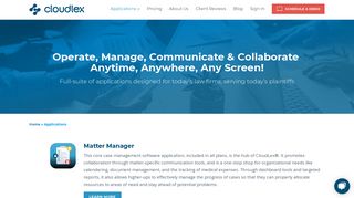 Plaintiff Personal Injury Case Management Applications | CloudLex ...