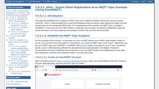 7.9.3.1. APIs - Export Client Registration of an MQTT Topic Example ...