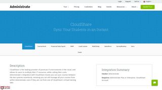 Administrate Integrates with CloudShare | Administrate
