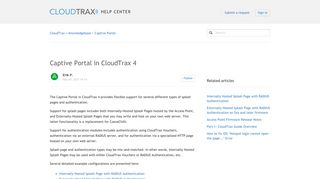Captive Portal in CloudTrax 4 – CloudTrax