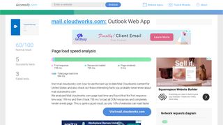 Access mail.cloudworks.com. Outlook Web App