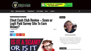 Clout Cash Club Review - Scam or Legit Paid Survey Site To Earn ...