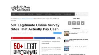 39 Legitimate Online Survey Sites That Actually Pay Cash