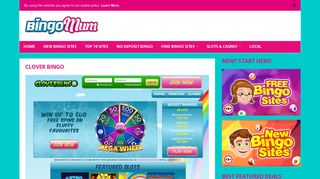 Clover Bingo | Win Up To 500 FREE Spins Here! - Bingo Mum