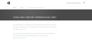 Clover Sites Help Center | How Can I Find My Greenhouse Link?