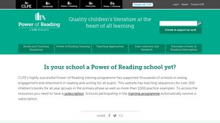 Power of Reading - Centre for Literacy in Primary Education