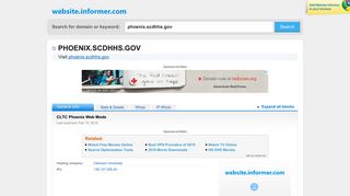 phoenix.scdhhs.gov at WI. CLTC Phoenix Web Mode - Website Informer