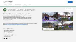 Brockport Student Government - myBROCKPORT