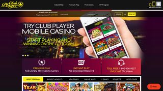 Club Player Casino - Play Online Blackjack, Keno Games, No Deposit ...