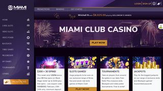 Miami Club Casino: Home