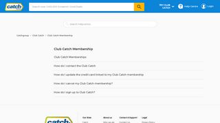 Club Catch Membership – Catchgroup