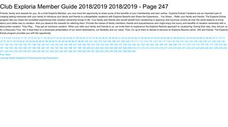 Club Exploria Member Guide 2018/2019 2018/2019 - Page 247