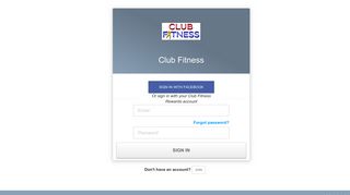 Club Fitness - Login - Perkville