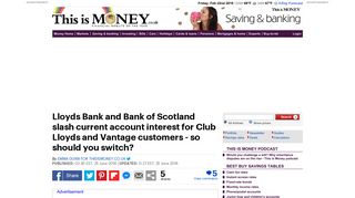 Interest slashed on Club Lloyds account, should you ditch it? | This is ...