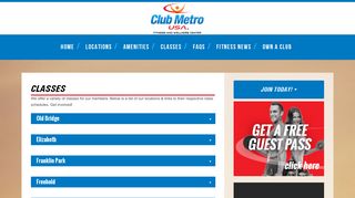 Club Metro USA Group Fitness Classes
