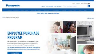 Employee Purchase Program - Shop Panasonic