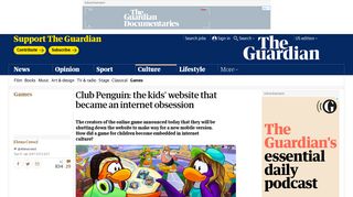 Club Penguin: the kids' website that became an internet obsession ...