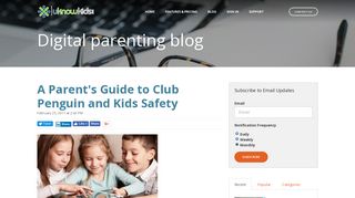 A Parent's Guide to Club Penguin and Kids Safety - Blog - uKnowKids