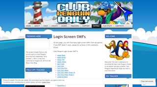 Login Screen SWFs | Club Penguin Daily