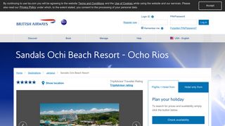 Sandals Ochi Beach Resort - Ocho Rios - British Airways