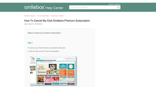 How to cancel my Club Smilebox Premium Subscription – Smilebox ...