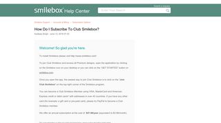 How do I subscribe to Club Smilebox? – Smilebox Support