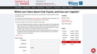 Where can I learn about Club Toyota, and how can I register ...