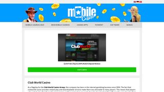 Club World Casino: $3,000 Bonus+40 Free Spins | mobile-casino.com