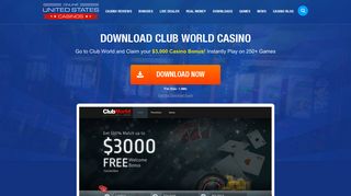 Club World Casino Download - Free Casino Download